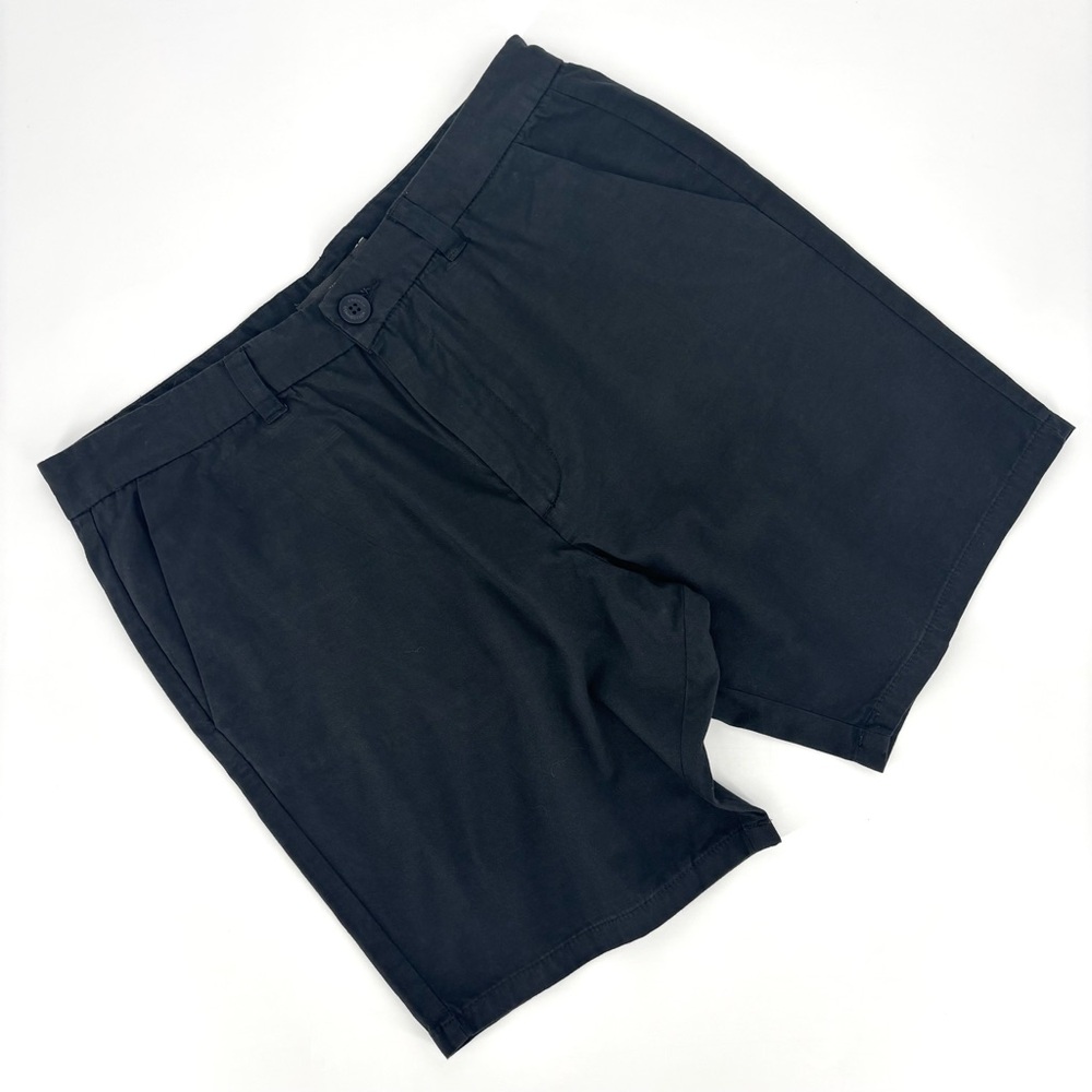 French Connection NWT Black Cotton 8” Shorts, XL